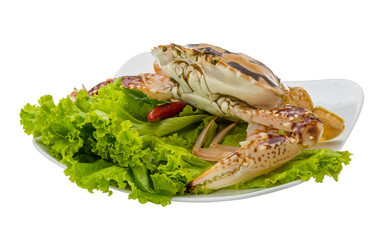 Raw red crab