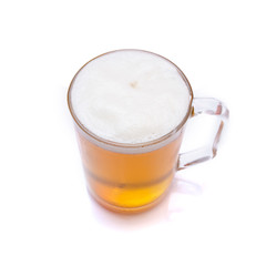 Isolated beer in glass mug