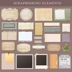 Vector Scrapbooking Elements - obrazy, fototapety, plakaty