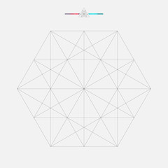 Geometric element, triangle illustration