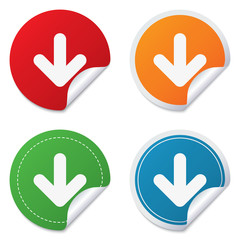 Download icon. Upload button.