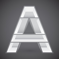 Exposition shelf, vector illustration