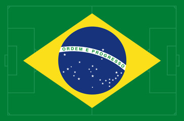 Fototapeta premium soccer brazil