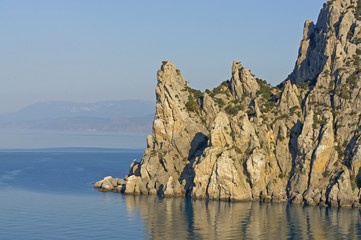 Naklejka premium Rocks in the sea