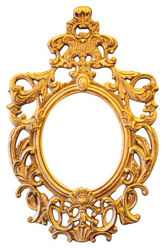 Gold Ornate Oval Frame