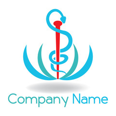 Fototapeta premium Caduceus medical logo