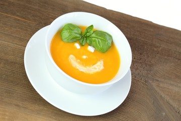 Pumpkin soup for  child