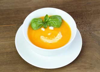 Pumpkin soup for child
