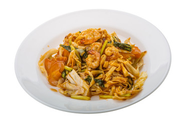 Fried noodles with shrimps