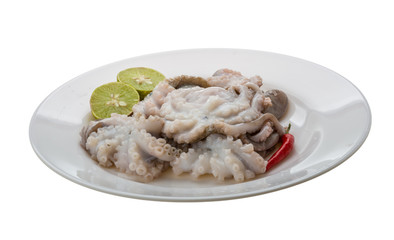 Raw octopus