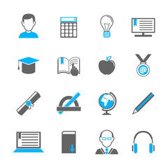 E-learning icon set