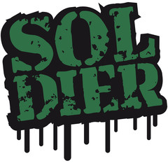 Soldat Soldier Stempel Graffiti Design