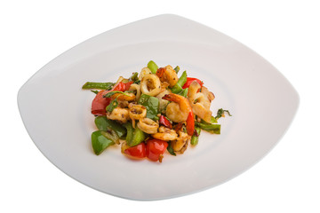 Seafood with vegetables