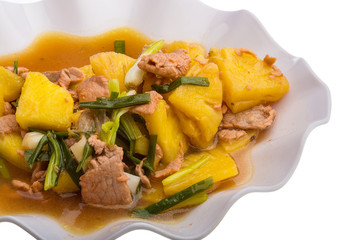 Pork and pineapple