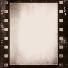 Obraz premium old grunge film strip frame background