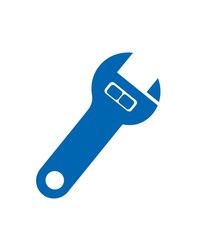 Clé à molette bleu