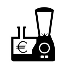 Euro dans un mixeur