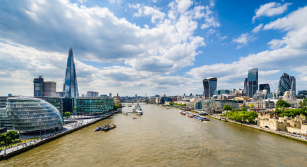 Skyline of London, UK