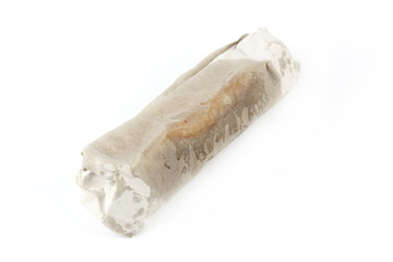 Obraz premium Roti flat bread in paper wrap