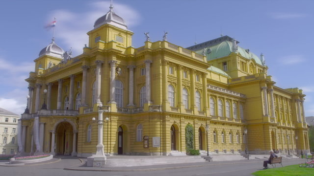 Croatian national theater building made in 1895, Zagreb