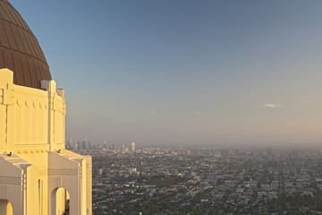 View of Los Angeles from the Griffith Observatory in Los Angeles