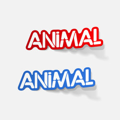 realistic design element: animal