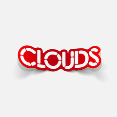 realistic design element: clouds