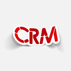 realistic design element: CRM