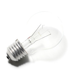 Electric Light Bulb on White background