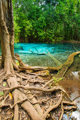 Emerald pool is unseen place in Thailand