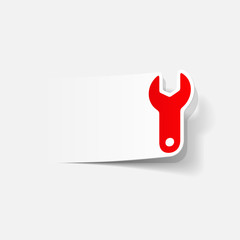 realistic design element: wrench