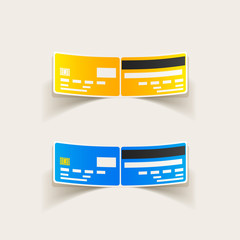realistic design element: credit, card