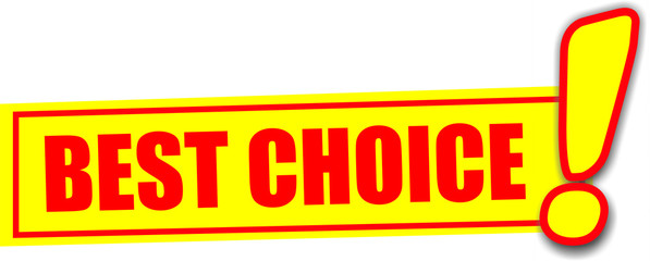 étiquette best choice