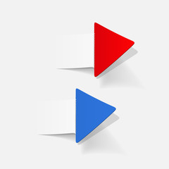 realistic design element: arrow