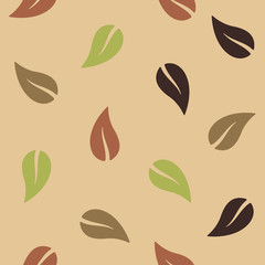 seamless background: leaf