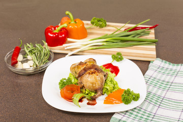 roasted stuffed quail