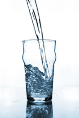 wine glass with water