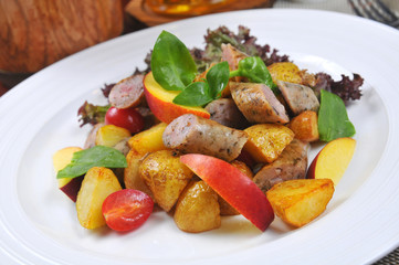 Sausage baked potatoes