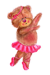 Obraz premium Funny dancing bear