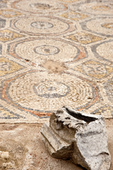 ancient mosaic in park Zippori.Israel.