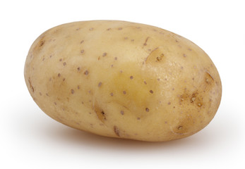 Potato isolated on white background with clipping path