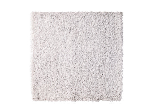 white carpet isolated on white background