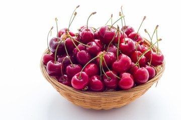 Ripe red cherry berries