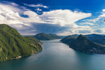 Thundercloud over Lake Lugano