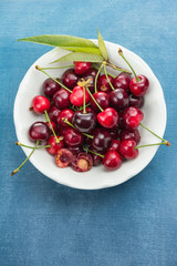 Cherries, freshly picked