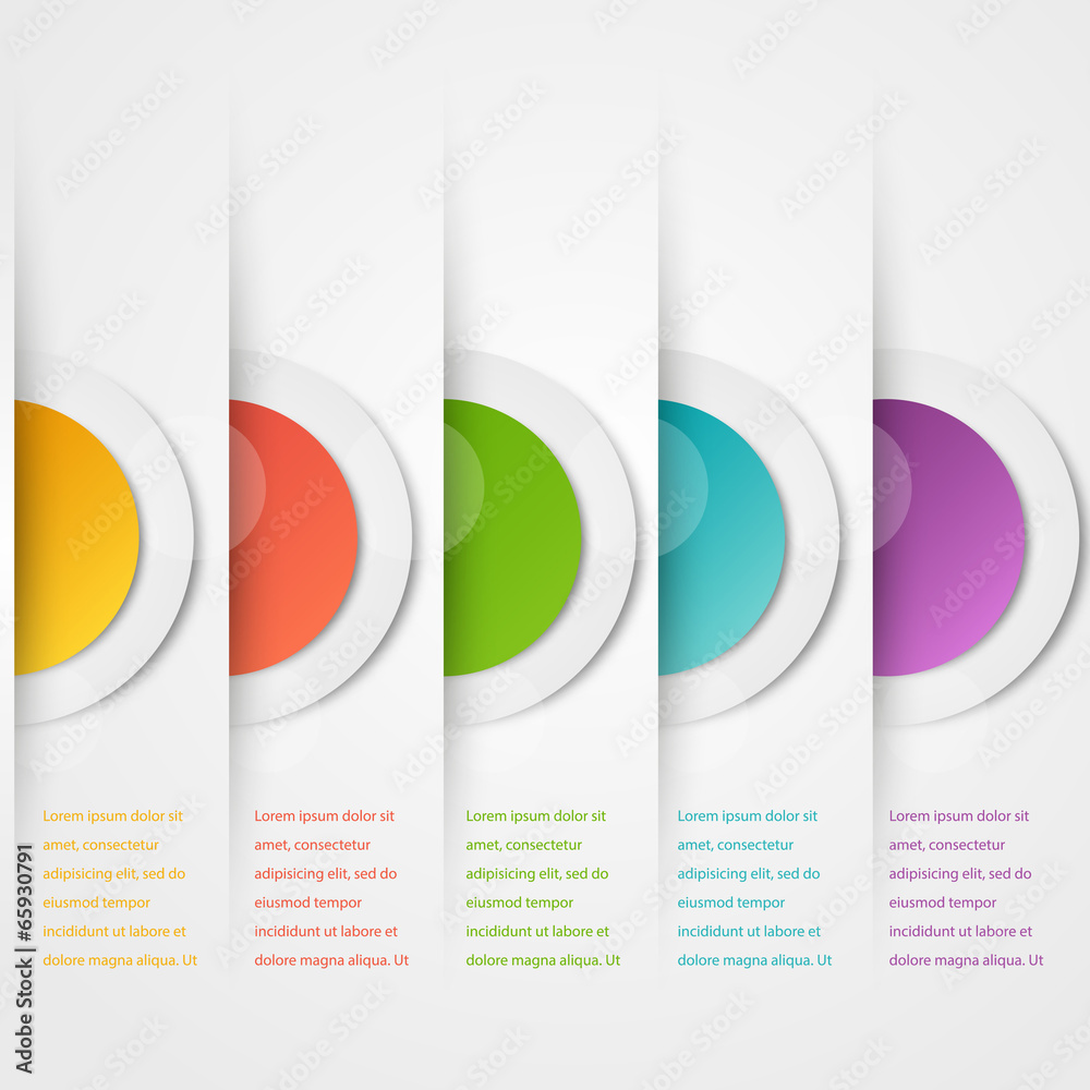 Wall mural vector abstract circles template. object web