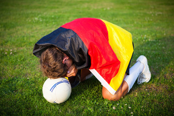 unglücklicher Fußballfan