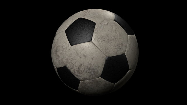 Looped Old Soccer Ball