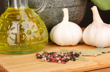 Set of ingredients and spice for cooking
