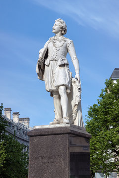 Statue of Anthony van Dyck in Antwerp, Belgium